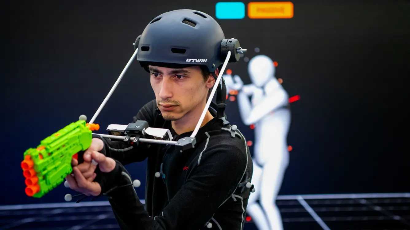 Centounopercento's team member during a MoCap session